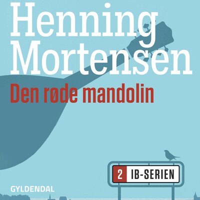 Den røde mandolin – omslag til lydbogen af Henning Mortensen