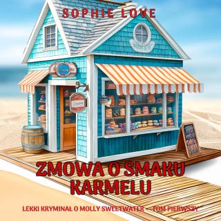 Zmowa o smaku karmelu (Lekki kryminał o Molly Sweetwater — Tom pierwszy) – okładka audiobooka, autor Sophie Love