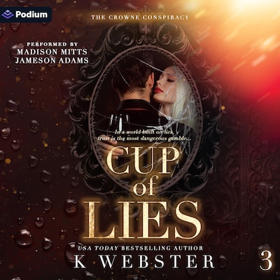 Cup of Lies – omslag til lydbogen af K Webster