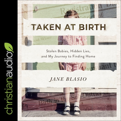 Taken at Birth – omslag til lydbogen af Jane Blasio