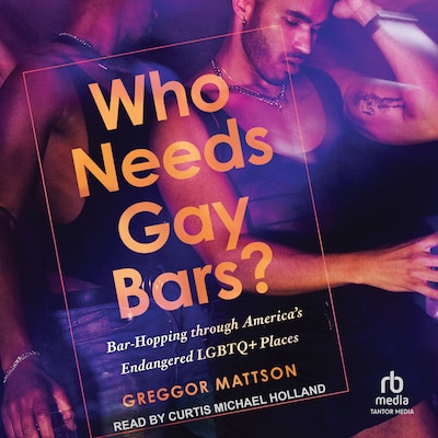 Who Needs Gay Bars? – omslag til lydbogen af Greggor Mattson, PhD