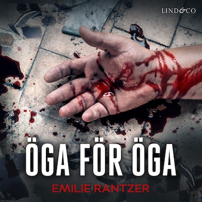 Öga för öga – omslag till ljudboken av Emilie Rantzer