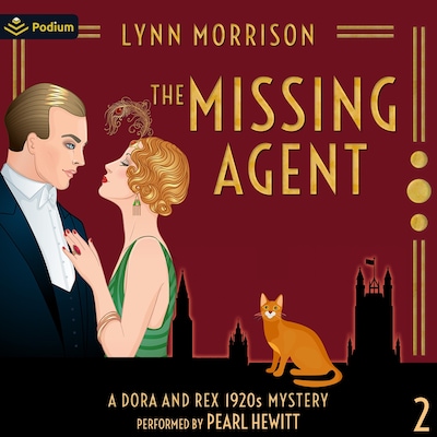 The Missing Agent – omslag til lydbogen af Lynn Morrison