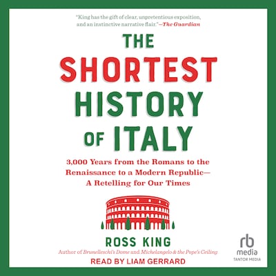 The Shortest History of Italy – omslag til lydbogen af Ross King