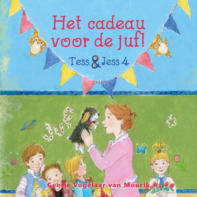 Het cadeau voor de juf – omslag van het luisterboek van Geesje Vogelaar- van Mourik