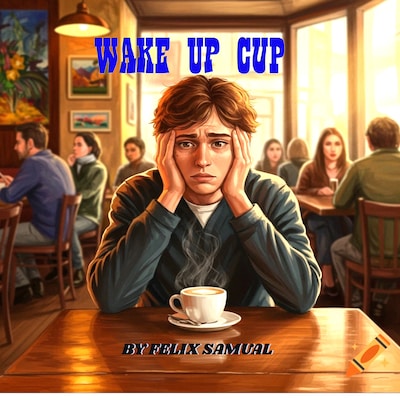 Wake up Cup – omslag til lydbogen af Felix Samual