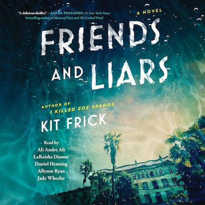 Friends and Liars – omslag til lydbogen af Kit Frick