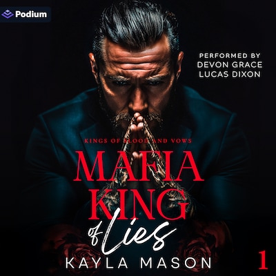 Mafia King of Lies – omslag til lydbogen af Kayla Mason