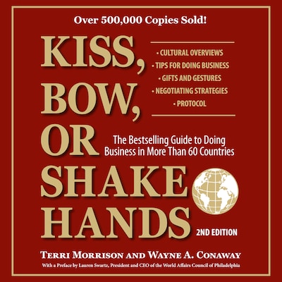 Kiss, Bow, or Shake Hands, 2nd Edition – omslag til lydbogen af Terri Morrison