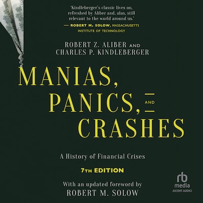 Manias, Panics, and Crashes – omslag til lydbogen af Robert Z. Aliber, Charles P. Kindleberger