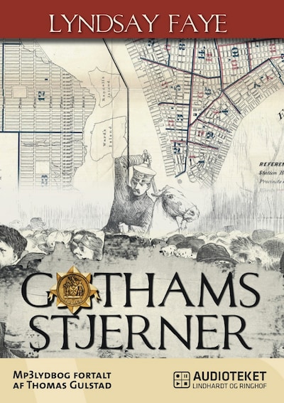 Gothams stjerner – omslag til lydbogen af Lyndsay Faye