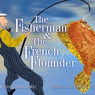 The Fisherman and the French Flounder – omslag til lydbogen af Raven Howell