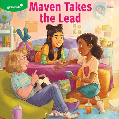 Girl Scouts: Maven Takes the Lead – omslag til lydbogen af Yamile Saied Méndez, Girl Scouts