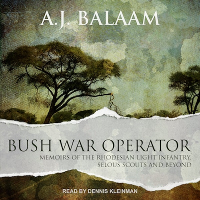Bush War Operator – omslag til lydbogen af A.J. Balaam