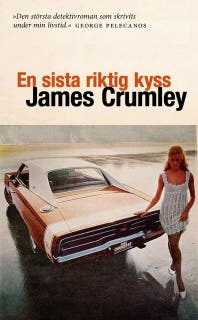 En sista riktig kyss – omslag till ljudboken av James Crumley
