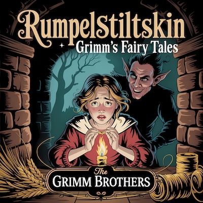 Rumpelstiltskin (Grimm's Fairy Tales) – omslag til lydbogen af Brothers Grimm