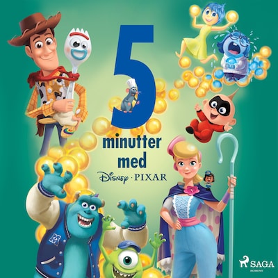 Fem minutter med Disney Pixar – omslag til lydbogen af Disney