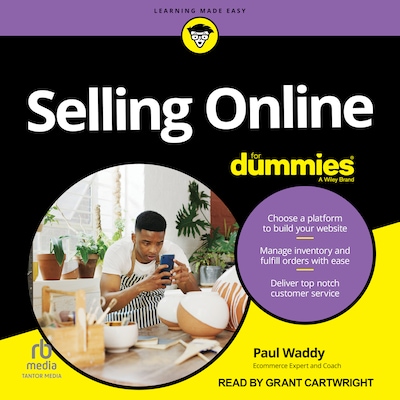 Selling Online For Dummies – omslag til lydbogen af Paul Waddy