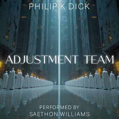 Adjustment Team – omslag til lydbogen af Philip K. Dick