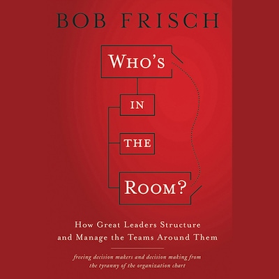 Who's in the Room? – omslag til lydbogen af Bob Frisch