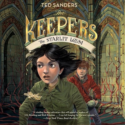The Keepers #4: The Starlit Loom – omslag til lydbogen af Ted Sanders