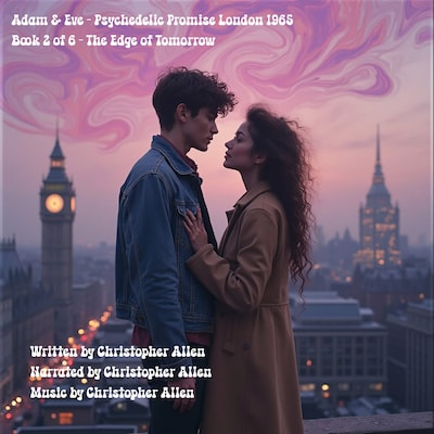 Adam & Eve - Psychedelic Promise London 1965 – omslag til lydbogen af AI Voice Christopher Allen