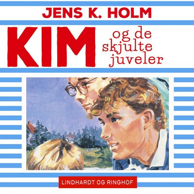 Kim og de skjulte juveler – omslag til lydbogen af Jens K. Holm