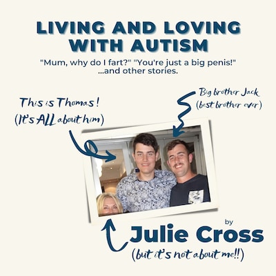 Living and Loving with Autism – omslag til lydbogen af Julie Cross