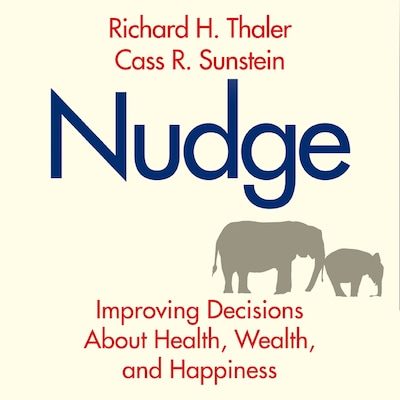 Nudge – omslag til lydbogen af Cass R. Sunstein, Richard H. Thaler