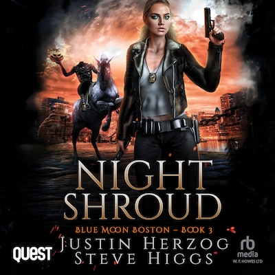 Night Shroud – omslag til lydbogen af Steve Higgs, Justin Herzog