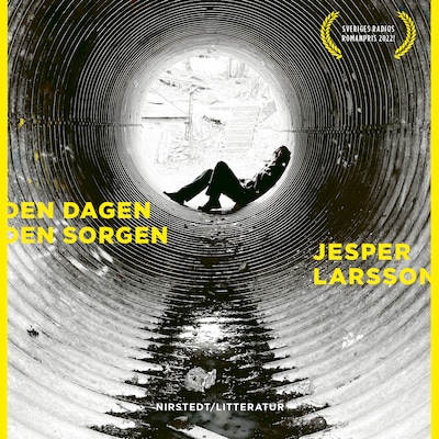 Den dagen den sorgen – omslag till ljudboken av Jesper Larsson