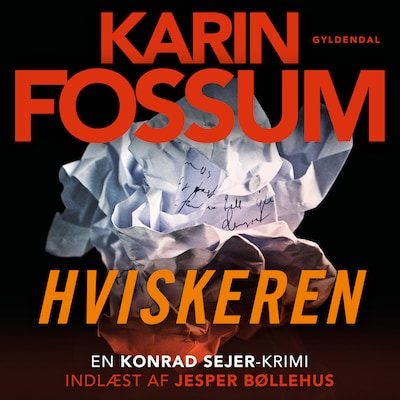 Hviskeren – omslag til lydbogen af Karin Fossum