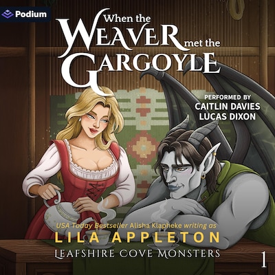 When the Weaver Met the Gargoyle – omslag til lydbogen af Lila Appleton