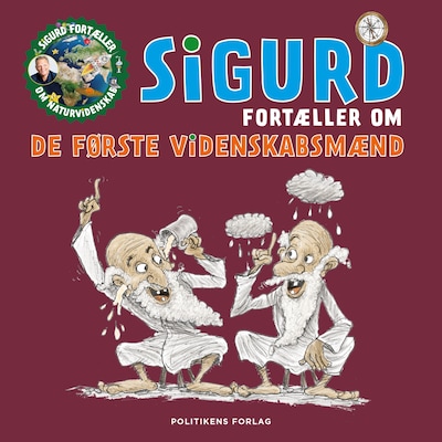Sigurd fortæller om de første videnskabsmænd – omslag til lydbogen af Sigurd Barrett