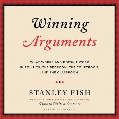 Winning Arguments – omslag til lydbogen af Stanley Fish