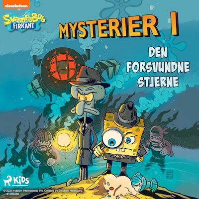 SvampeBob Firkant Mysterier 1 – Den forsvundne stjerne – omslag til lydbogen af SpongeBob Squarepants
