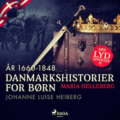 Danmarkshistorier for børn (31) (år 1660-1848) - Johanne Luise Heiberg – omslag til lydbogen af Maria Helleberg