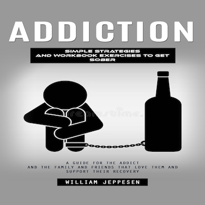 Addiction: Simple Strategies and Workbook Exercises to Get Sober (A Guide for the Addict and the Family and Friends That Love Them and Support Their Recovery) – omslag til lydbogen af William Jeppesen, Mason g