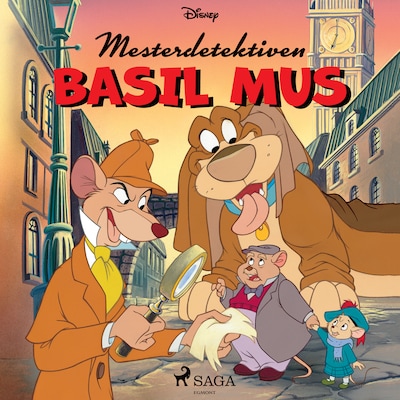 Mesterdetektiven Basil Mus – omslag til lydbogen af Disney