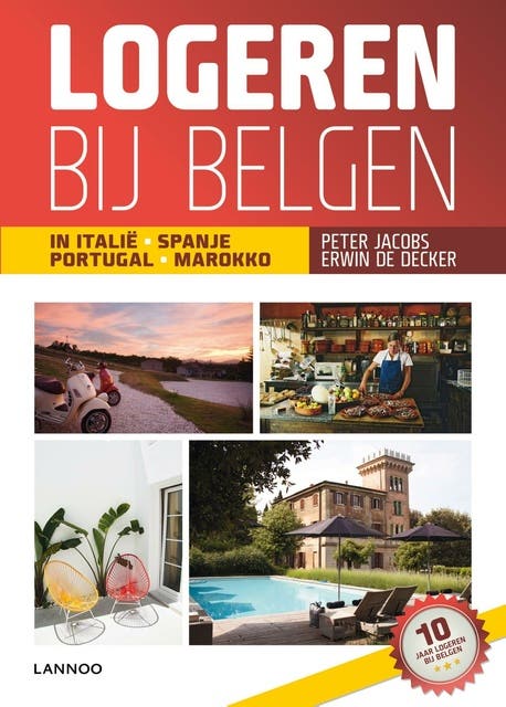 Logeren bij Belgen in Italie, Spanje, Portugal en Marokko – omslag van het luisterboek van Erwin de Decker,Peter Jacobs