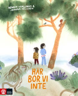 Här bor vi inte – omslag till ljudboken av Henrik Wallnäs