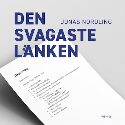 Den svagaste länken – omslag till ljudboken av Jonas Nordling