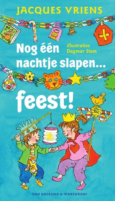 Nog een nachtje slapen… feest! – omslag van het luisterboek van Jacques Vriens