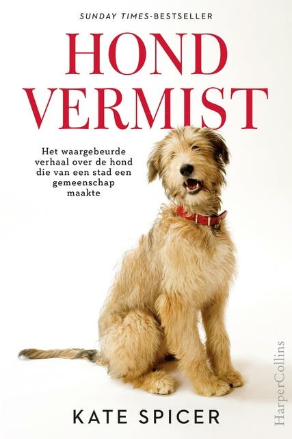 Hond vermist – omslag van het luisterboek van Kate Spicer