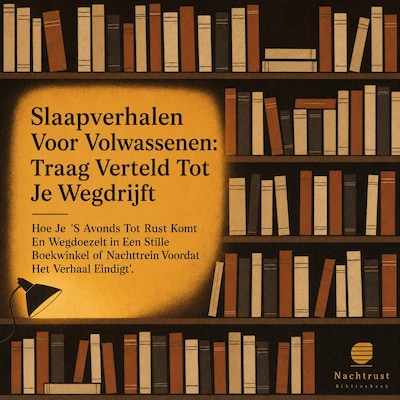 Slaapverhalen Voor Volwassenen: Traag Verteld Tot Je Wegdrijft – omslag van het luisterboek van Nachtrust Bibliotheek