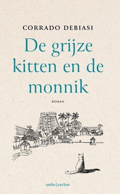 De grijze kitten en de monnik – omslag van het luisterboek van Corrado Debiasi