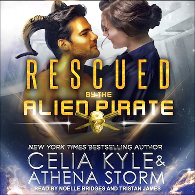 Rescued by the Alien Pirate – omslag til lydbogen af Celia Kyle, Athena Storm