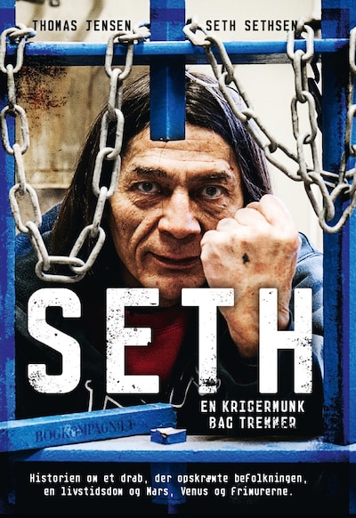 Seth - en krigermunk bag tremmer – omslag til lydbogen af Thomas Jensen, Seth Sethsen