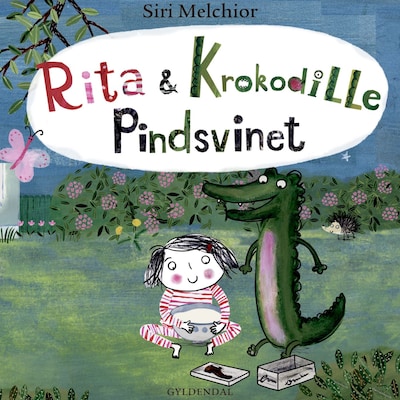 Rita og Krokodille - Pindsvinet – omslag til lydbogen af Siri Melchior