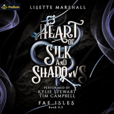Heart of Silk and Shadows – omslag til lydbogen af Lisette Marshall